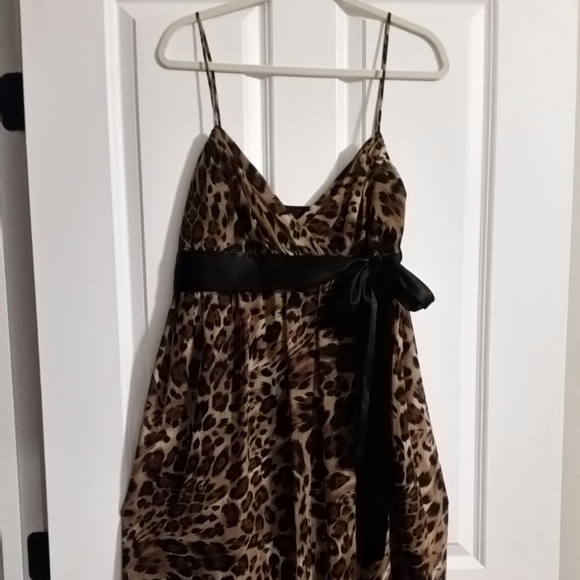ABS Allen Schwartz Dresses & Skirts - Animal print cocktail/ Short Prom dress size 14